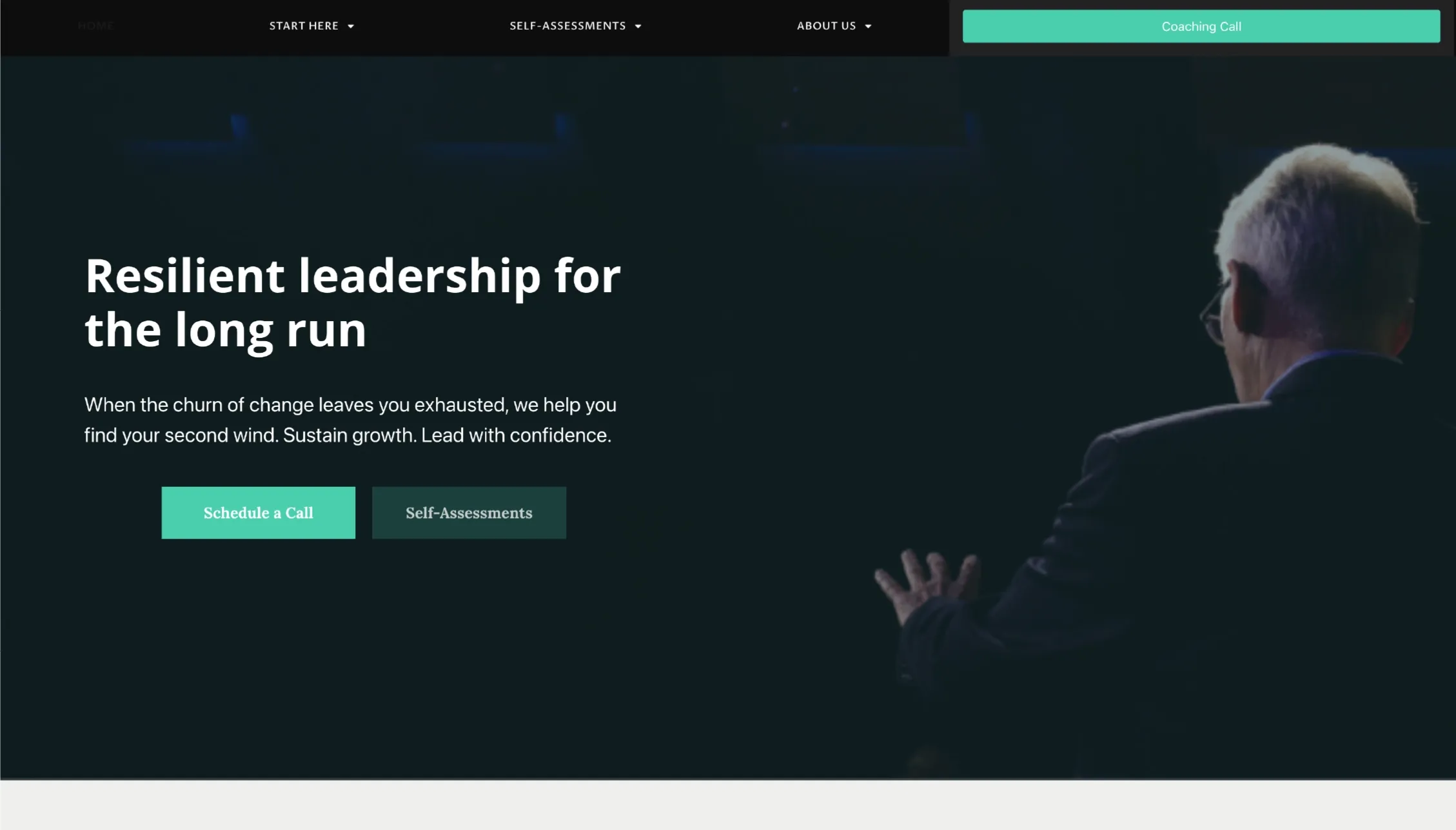 Culture Shift Advisors's website before the rebuild