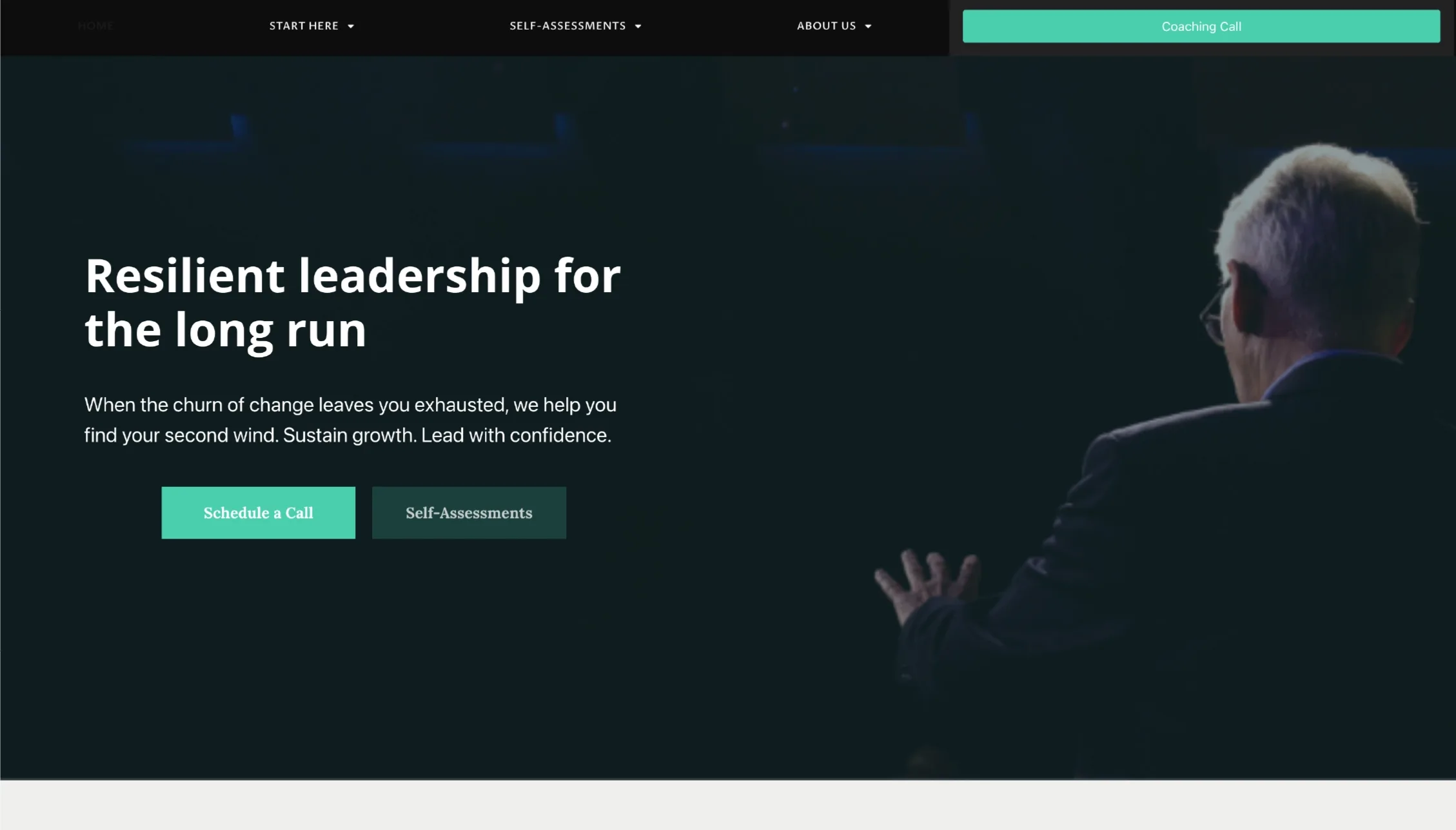 Culture Shift Advisors's website before the rebuild